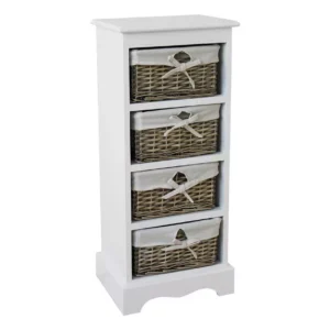 Malvern 4 Drawer Storage Unit - White